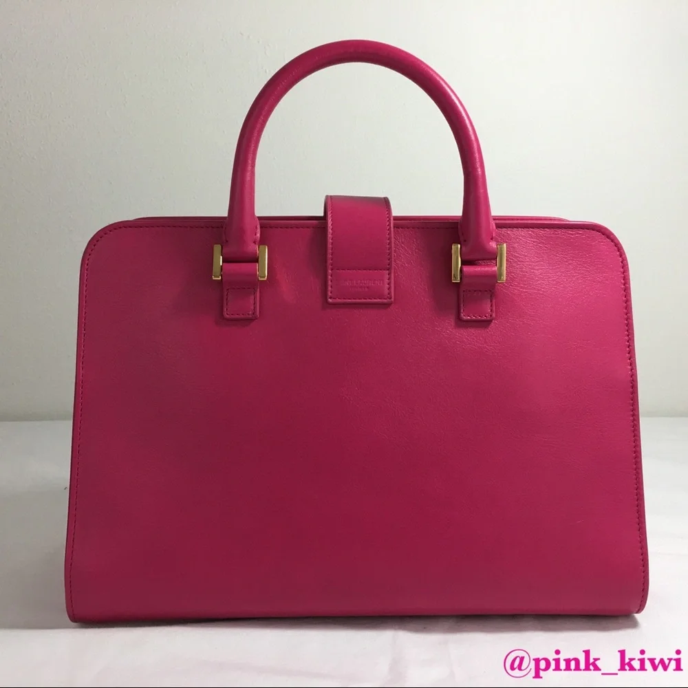 Saint Laurent Small Cabas Leather Satchel